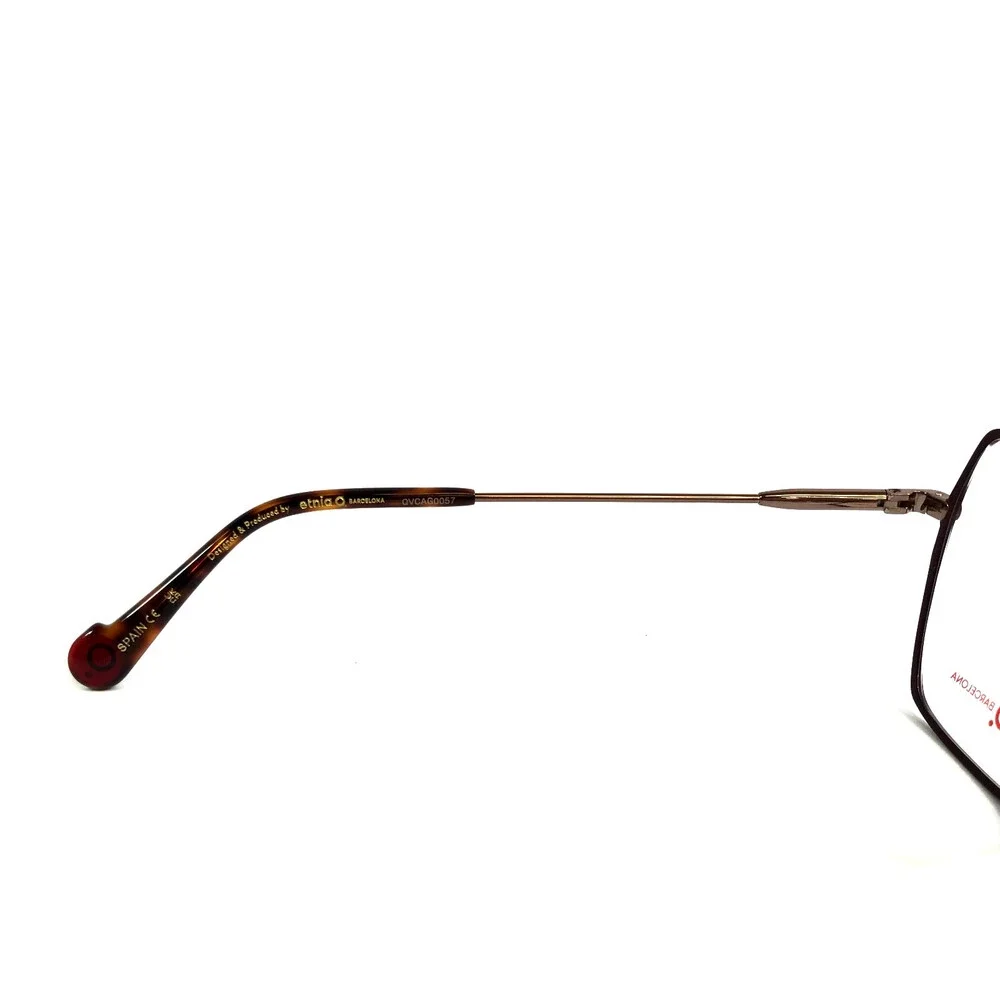 Etnia Barcelona Eyeglasses Frames AGORA RGBX Rose Gold Bordeaux Red 53-19-140